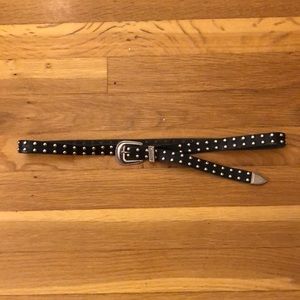 Black and Studded Belt